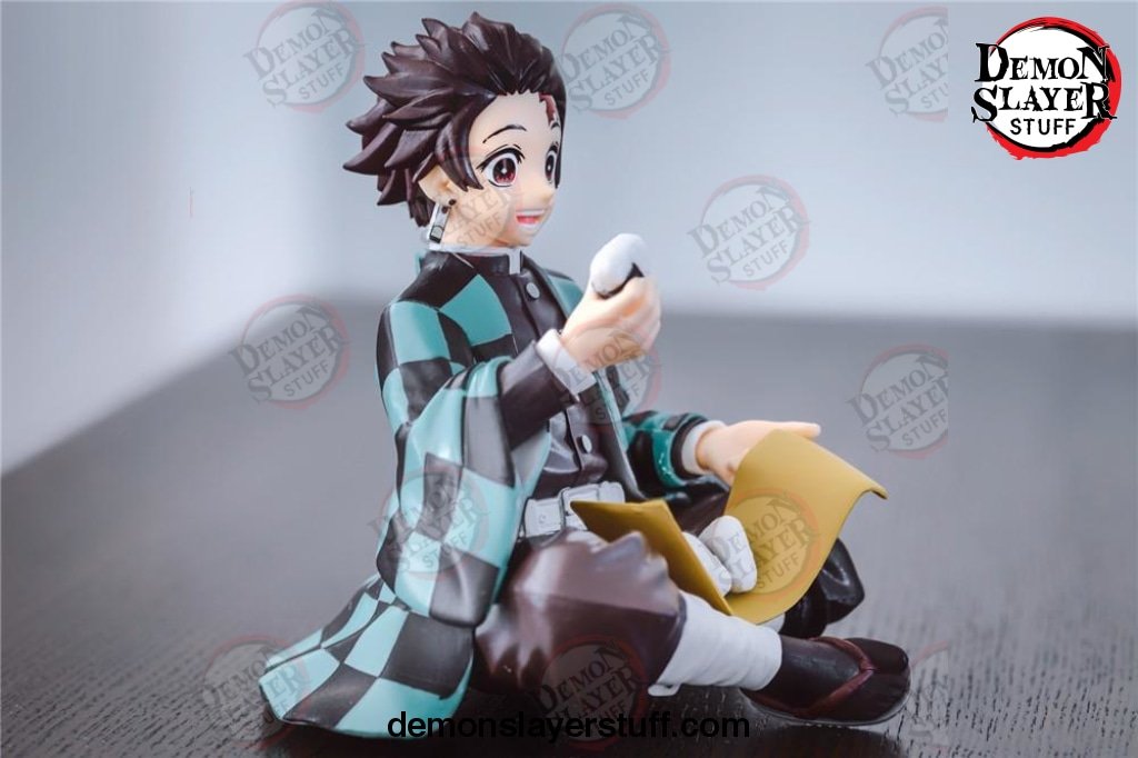 tanjiro eating rice ball figure