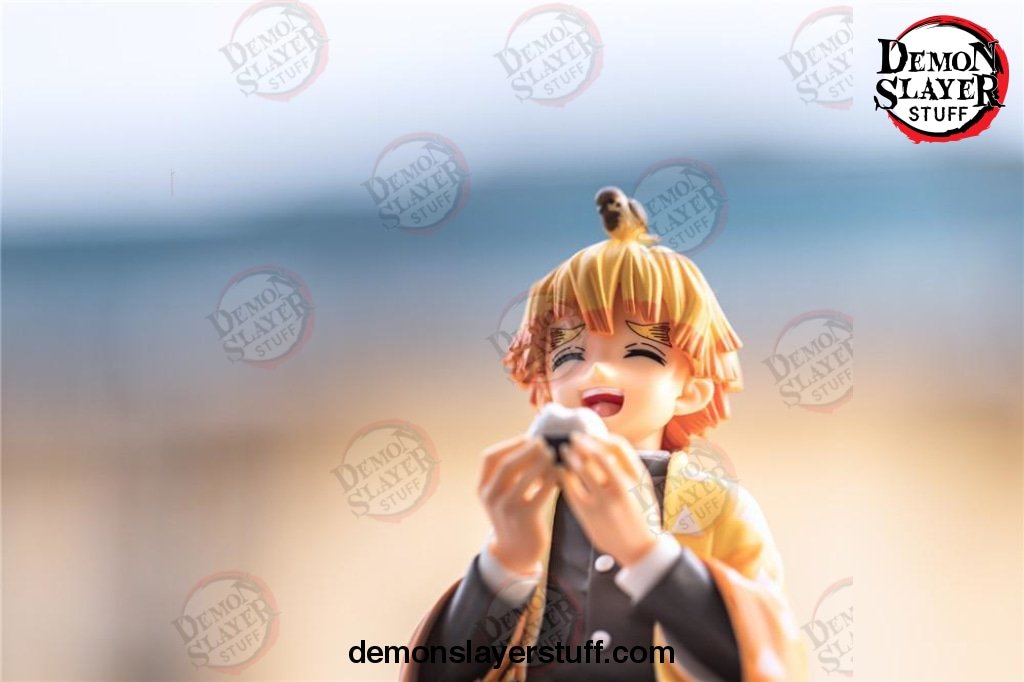 zenitsu eating rice ball figure