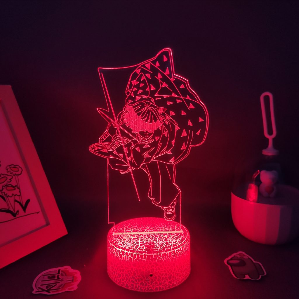 Agatsuma Zenitsu Anime Demon Slayer Figure Led Neon Night Lights RGB Birthday Gifts Lava Lamp Manga 4 - Demon Slayer Store