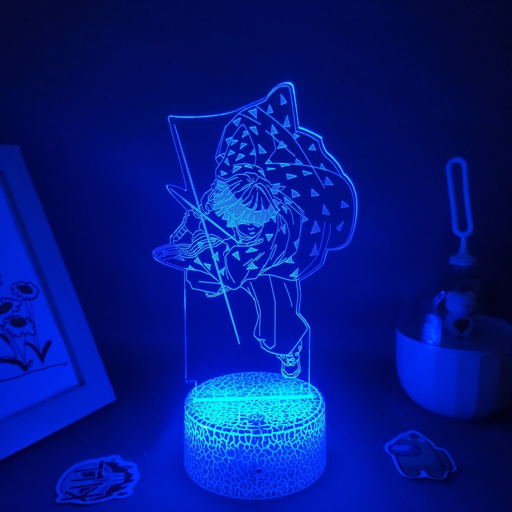 Agatsuma Zenitsu Anime Demon Slayer Figure Led Neon Night Lights RGB Birthday Gifts Lava Lamp Manga 5 - Demon Slayer Store