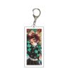 Anime Demon Slayer CardKeychain Acrylic Kimetsu No Yaiba Blade of Ghost Keychains Key Cover Chain Keyring 1 - Demon Slayer Store