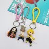 Anime Demon Slayer Kimetsu no Yaiba Kamado Tanjirou Nezuko Keychain Cosplay Props Cartoon Bell Bag Accessories 4 - Demon Slayer Store