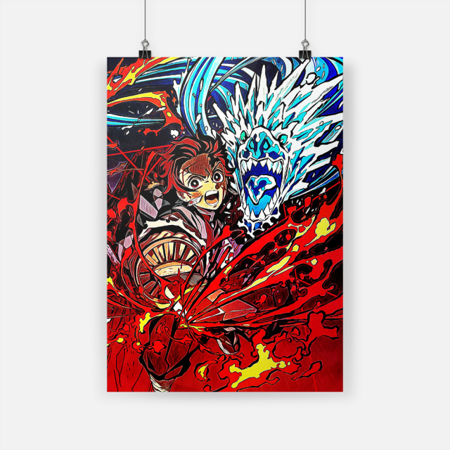 Anime Demon Slayer Poster Canvas Wall Art 13 - Demon Slayer Store