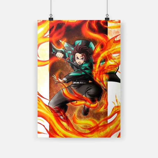 Anime Demon Slayer Poster Canvas Wall Art 14 - Demon Slayer Store