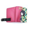 Anime Demon Slayer Soft Button Wallet Tomioka Giyuu Zipper Coin Card Purse 1 - Demon Slayer Store