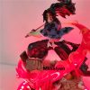 Anime Figure Demon Slayer Kokushibou Tsugikuni Michikatsu LED GK Statue Collectible Action Figma DIY Model Kimetsu 5 - Demon Slayer Store