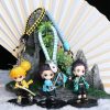 Anime Keychain Demon Slayer Kimetsu no Yaiba Kamado Tanjirou Nezuko Cosplay Props Cartoon Pendant Accessories Keyrings 3 - Demon Slayer Store