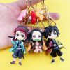 Anime Keyrings Demon Slayer Kimetsu no Yaiba Kamado Tanjirou Nezuko Keychain Cosplay Props Cartoon Pendant Accessories 1 - Demon Slayer Store