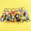 Anime Keyrings Demon Slayer Kimetsu no Yaiba Kamado Tanjirou Nezuko Keychain Cosplay Props Cartoon Pendant Accessories - Demon Slayer Store