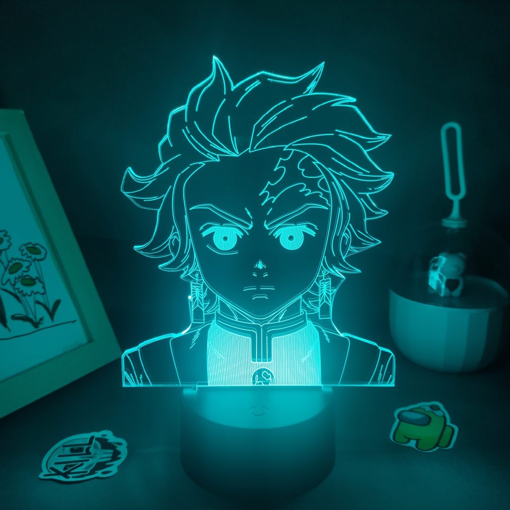 Demon Slayer Anime Figure Kamado Tanjirou 3D Led USB Neon Garage Kits Night Lights Birthday Gift 1 - Demon Slayer Store