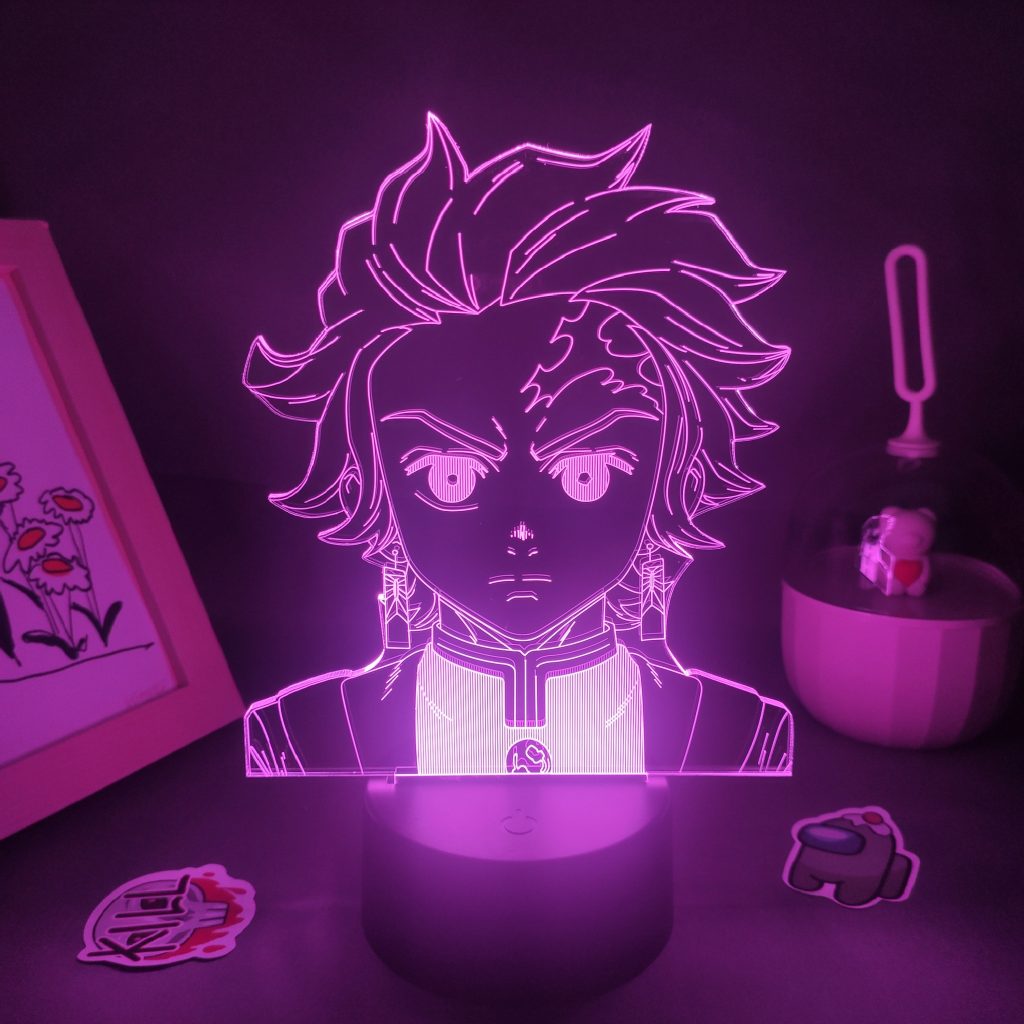 Demon Slayer Anime Figure Kamado Tanjirou 3D Led USB Neon Garage Kits Night Lights Birthday Gift - Demon Slayer Store