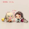 Demon Slayer Anime Keychain Kawaii Nezuko Tanjirou Inosuke Zenitsu Figure Toys Key Chain Cartoon Keyring Jewelry 1 - Demon Slayer Store