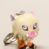 Demon Slayer Anime Keychain Kawaii Nezuko Tanjirou Inosuke Zenitsu Figure Toys Key Chain Cartoon Keyring Jewelry 3 - Demon Slayer Store