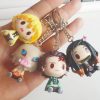 Demon Slayer Anime Keychain Kawaii Nezuko Tanjirou Inosuke Zenitsu Figure Toys Key Chain Cartoon Keyring Jewelry 5 - Demon Slayer Store