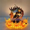 Demon Slayer Rengoku Kyoujurou Anime Figures Fire Led Scene DIY PVC Action Figure Toys Kimetsu no 1 - Demon Slayer Store