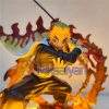 Demon Slayer Rengoku Kyoujurou Anime Figures Fire Led Scene DIY PVC Action Figure Toys Kimetsu no 2 - Demon Slayer Store