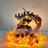 Demon Slayer Rengoku Kyoujurou Anime Figures Fire Led Scene DIY PVC Action Figure Toys Kimetsu no 4 - Demon Slayer Store