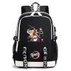 Demon Slayer School Bag Backpack Anime Kimetsu No Yaiba Kamado Tanjirou Nezuko Waterproof Laptop Bag Boys 3 - Demon Slayer Store