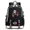 Demon Slayer School Bag Backpack Anime Kimetsu No Yaiba Kamado Tanjirou Nezuko Waterproof Laptop Bag Boys 4 - Demon Slayer Store