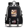 Demon Slayer School Bag Backpack Anime Kimetsu No Yaiba Kamado Tanjirou Nezuko Waterproof Laptop Bag Boys 5 - Demon Slayer Store