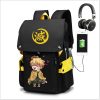 Demon Slayer Schoolbag Anime Backpack Kimetsu No Yaiba Cosplay Schoolgirl Nezuko Tanjirou Oxford Waterproof Laptop Backpack 2 - Demon Slayer Store