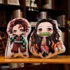 Devil s Blade Anime Cute Pillow Cushion Demon Slayer Manga Kimetsu No Yaiba Tanjirou Nezuko Cushion 5 - Demon Slayer Store