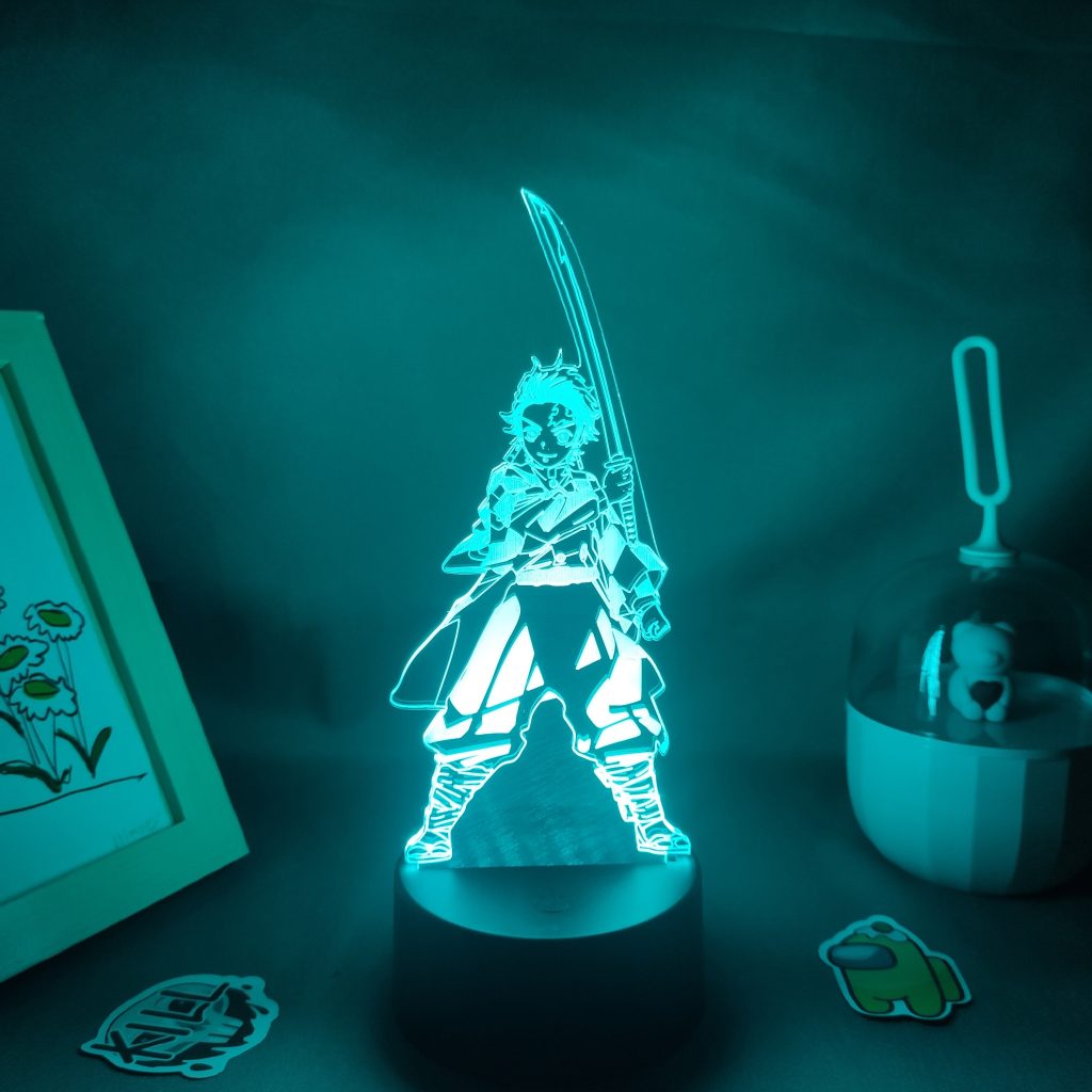 Kamado Tanjirou Demon Slayer Anime Figure Led Neon Touch Night Lights Kimetsu No Yaiba RGB Lava - Demon Slayer Store