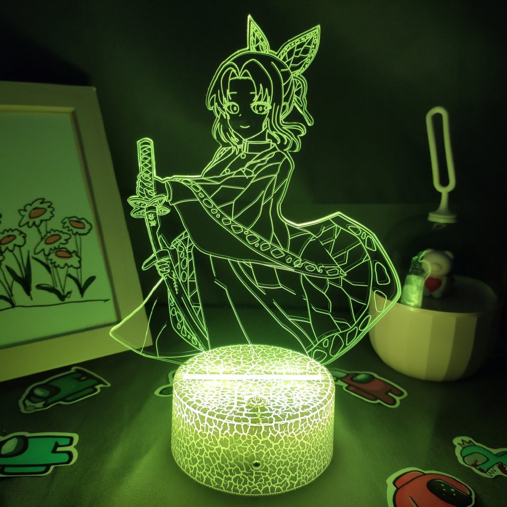 Lava Lamp Anime Demon Slayer Figure Kocho Kanae 3D LED RGB NightLight Gift for Friend Bedroom 1 - Demon Slayer Store