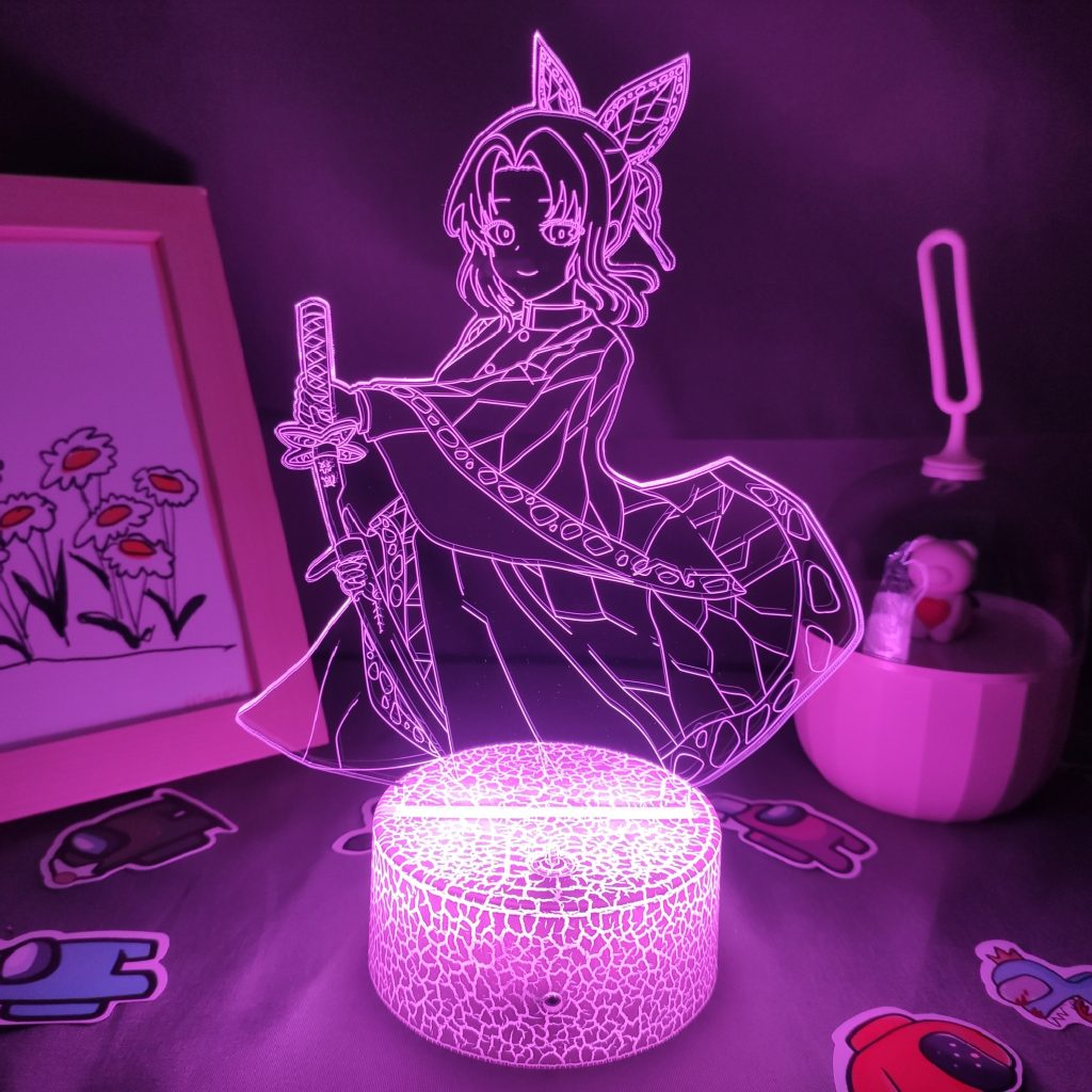 Lava Lamp Anime Demon Slayer Figure Kocho Kanae 3D LED RGB NightLight Gift for Friend Bedroom - Demon Slayer Store