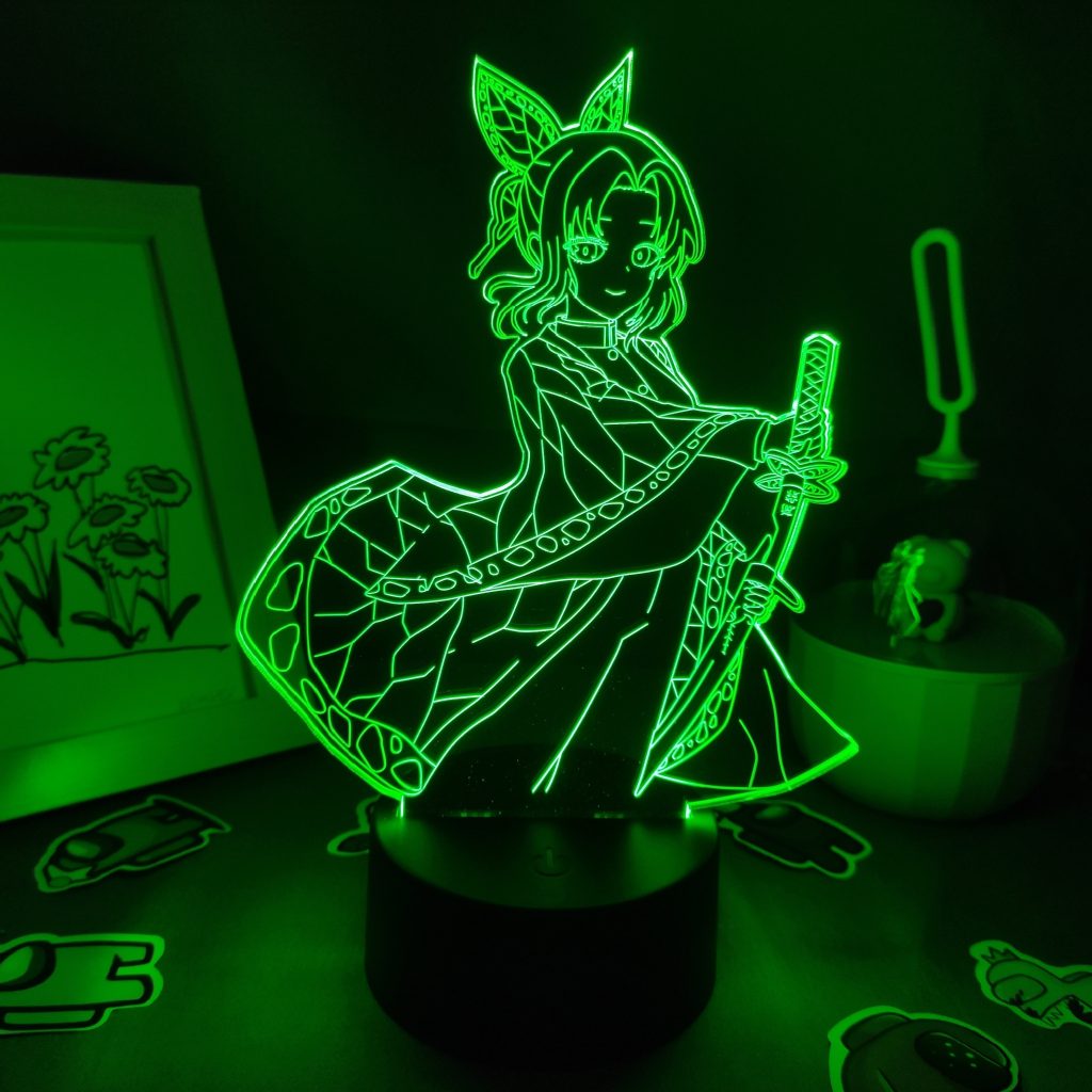 Lava Lamp Anime Demon Slayer Figure Kocho Kanae 3D LED RGB NightLight Gift for Friend Bedroom 4 - Demon Slayer Store