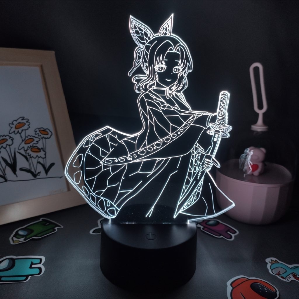 Lava Lamp Anime Demon Slayer Figure Kocho Kanae 3D LED RGB NightLight Gift for Friend Bedroom 5 - Demon Slayer Store