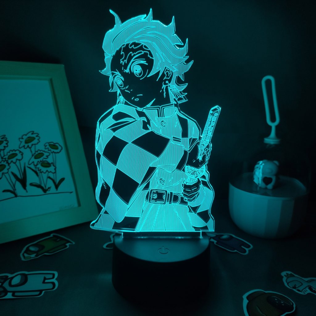 Lava Lamp Anime Demon Slayer Figure Tanjiro Kamado 3D LED RGB Night Lights Gift for Friend - Demon Slayer Store