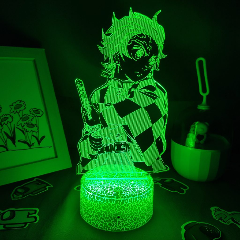 Lava Lamp Anime Demon Slayer Figure Tanjiro Kamado 3D LED RGB Night Lights Gift for Friend 4 - Demon Slayer Store