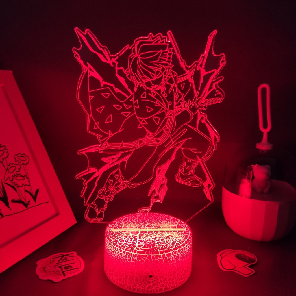 Manga Demon Slayer Kimetsu No Yaiba Anime Figure Agatsuma Zenitsu RGB 3D Led Battery USB Night 3 - Demon Slayer Store