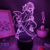 Manga Kimetsu No Yaiba Demon Slayer Anime Figures Tomioka Giyuu 3D LED RGB Night Lights Lava 1 - Demon Slayer Store