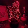 Manga Kimetsu No Yaiba Demon Slayer Anime Figures Tomioka Giyuu 3D LED RGB Night Lights Lava - Demon Slayer Store