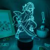 Manga Kimetsu No Yaiba Demon Slayer Anime Figures Tomioka Giyuu 3D LED RGB Night Lights Lava 2 - Demon Slayer Store