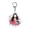 New Anime Demon Slayer Q Version Acrylic Keychain Cartoon Printed Figures Pendant Key Chain Cosplay Jewelry 1 - Demon Slayer Store