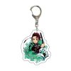 New Anime Demon Slayer Q Version Acrylic Keychain Cartoon Printed Figures Pendant Key Chain Cosplay Jewelry 2 - Demon Slayer Store