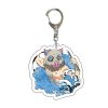 New Anime Demon Slayer Q Version Acrylic Keychain Cartoon Printed Figures Pendant Key Chain Cosplay Jewelry 4 - Demon Slayer Store