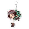 New Demon Slayer Kimetsu No Yaiba Blade of Ghost Keychain Cute Characters Acrylic Pendant Car Key 1 - Demon Slayer Store