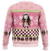 Chibi Christmas Nezuko DS PC Ugly Christmas Sweater back mockup - Demon Slayer Store