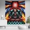 Vertical Wall Tapestry Main Tanjiro - Demon Slayer Store