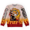 rengoku haori Flat Sweatshirt front - Demon Slayer Store