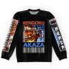 rengokuvsakaza Flat Sweatshirt front - Demon Slayer Store