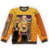 zenitsuhaori Flat Sweatshirt front - Demon Slayer Store